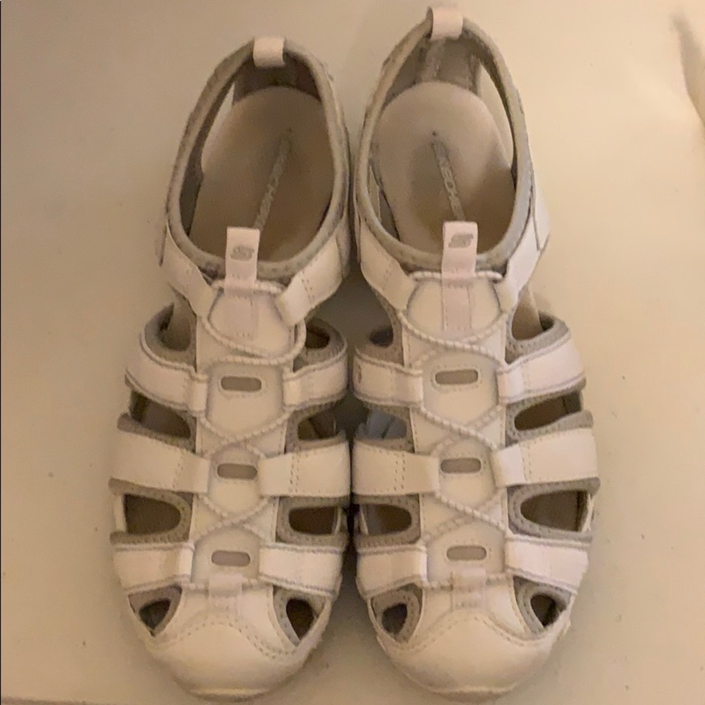Skechers Bikers Output Size 10 White/Silver